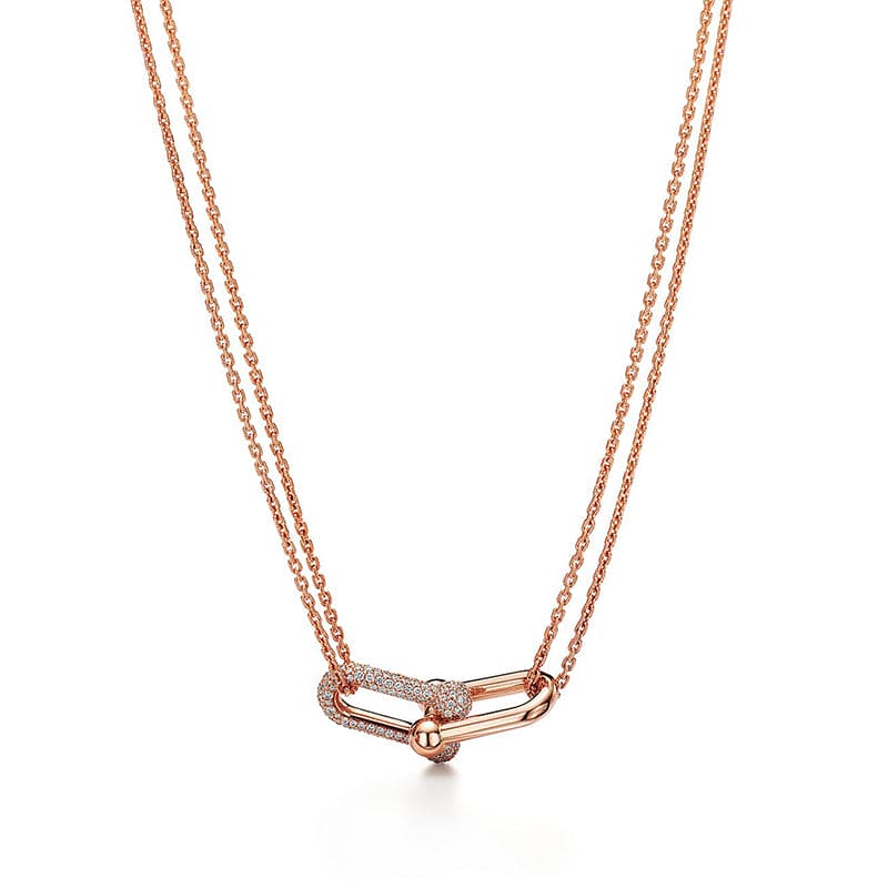 18K Tiffany HardWear Double Link Necklace