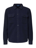 RALPH LAUREN Pile Fleece Overshirt Navy